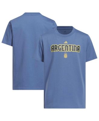 adidas футболка Hook T-Shirt Blue Argentina National Team для мальчиков и девочек