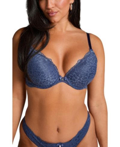Hunkemoller Women's Marine Padded Underwired Push-Up Bra