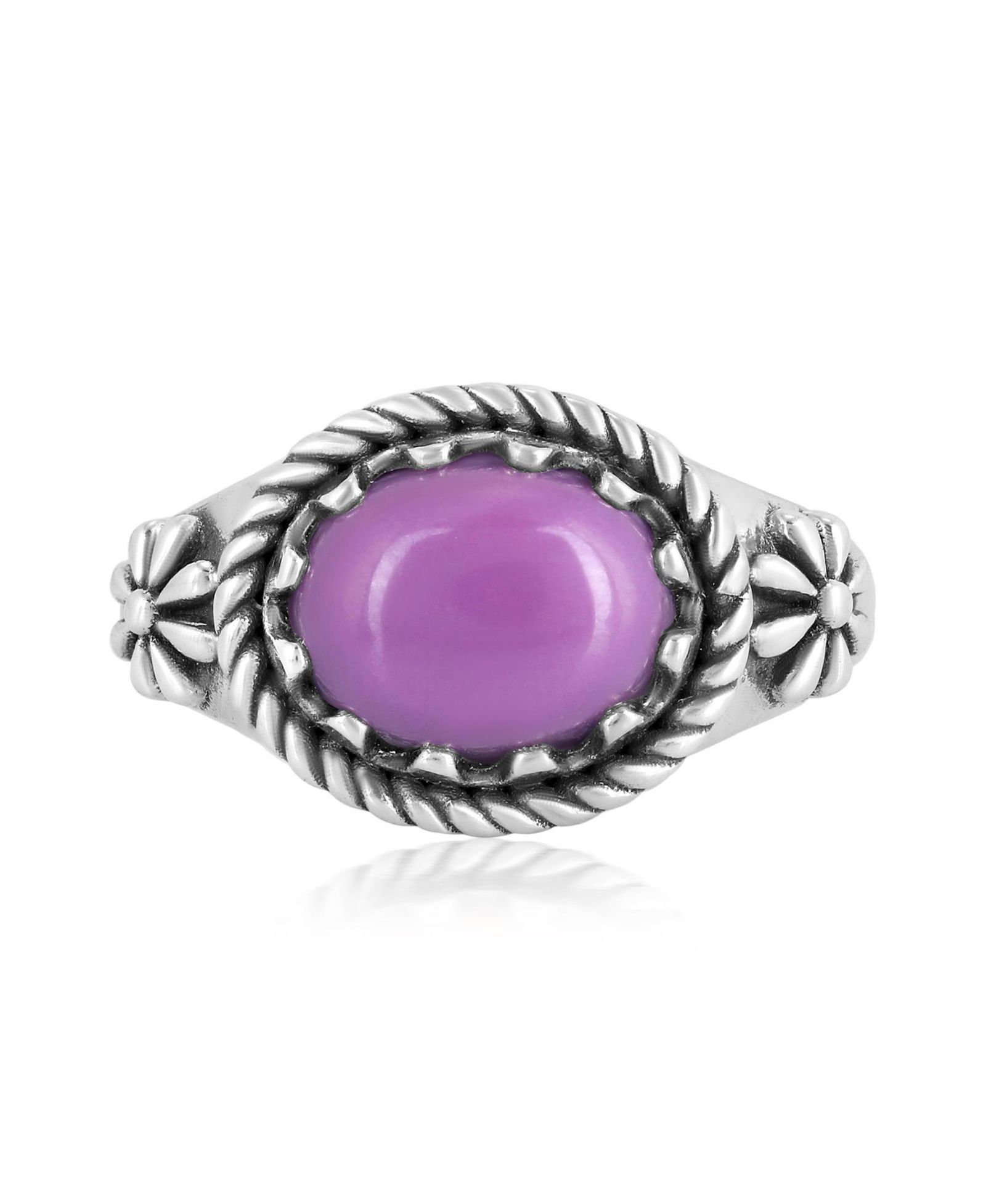 American West Jewelry Sterling Phosphosiderite East West Ring, Sizes 5 to 11