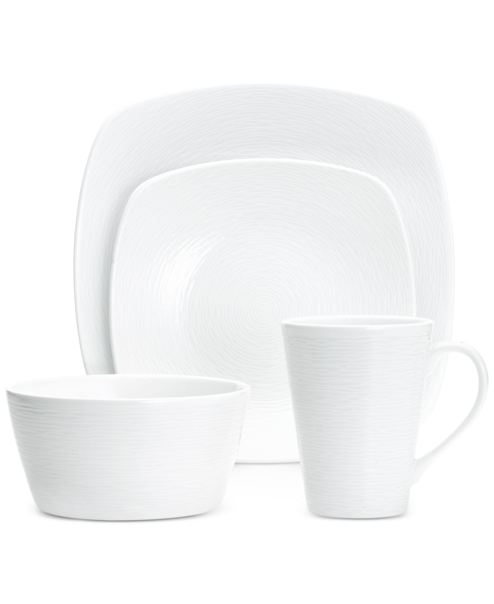 Noritake Swirl  4-Pc. Square Place Setting