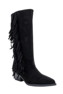 Forever & Always Shoes Women Orlo Leather Fringed Western Boot
