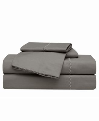 Комплект простыней Oceanfront Resort Embroidered Percale 200-Thread Count, Split King