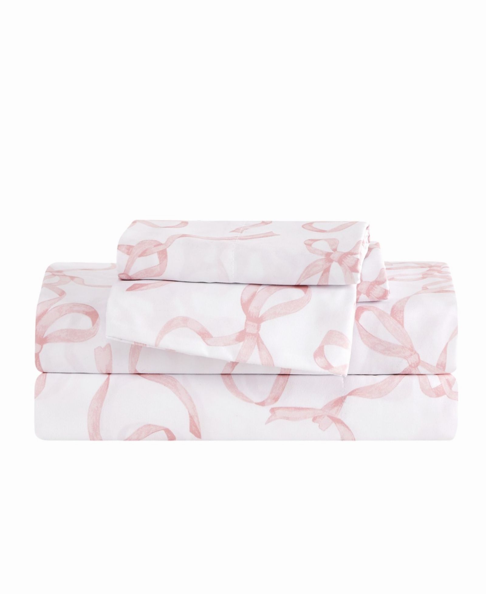 Truly Soft Printed Bow 3-Pc. Sheet Set, Twin