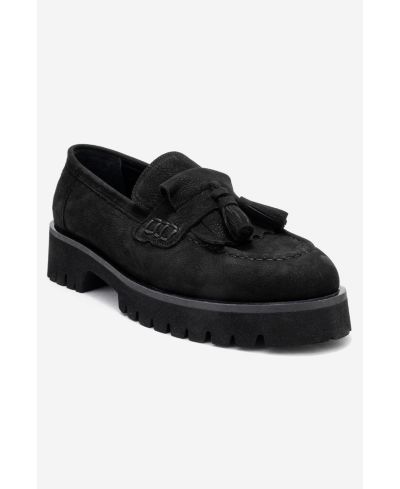 Forever & Always Shoes Poen Leather Tassel Loafer