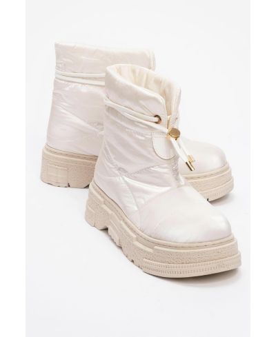 White faux leather