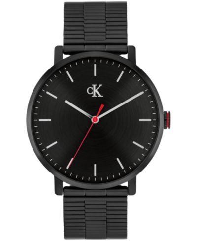 Мужские часы Calvin Klein с браслетом из черной стали и ионным напылением, 42mm