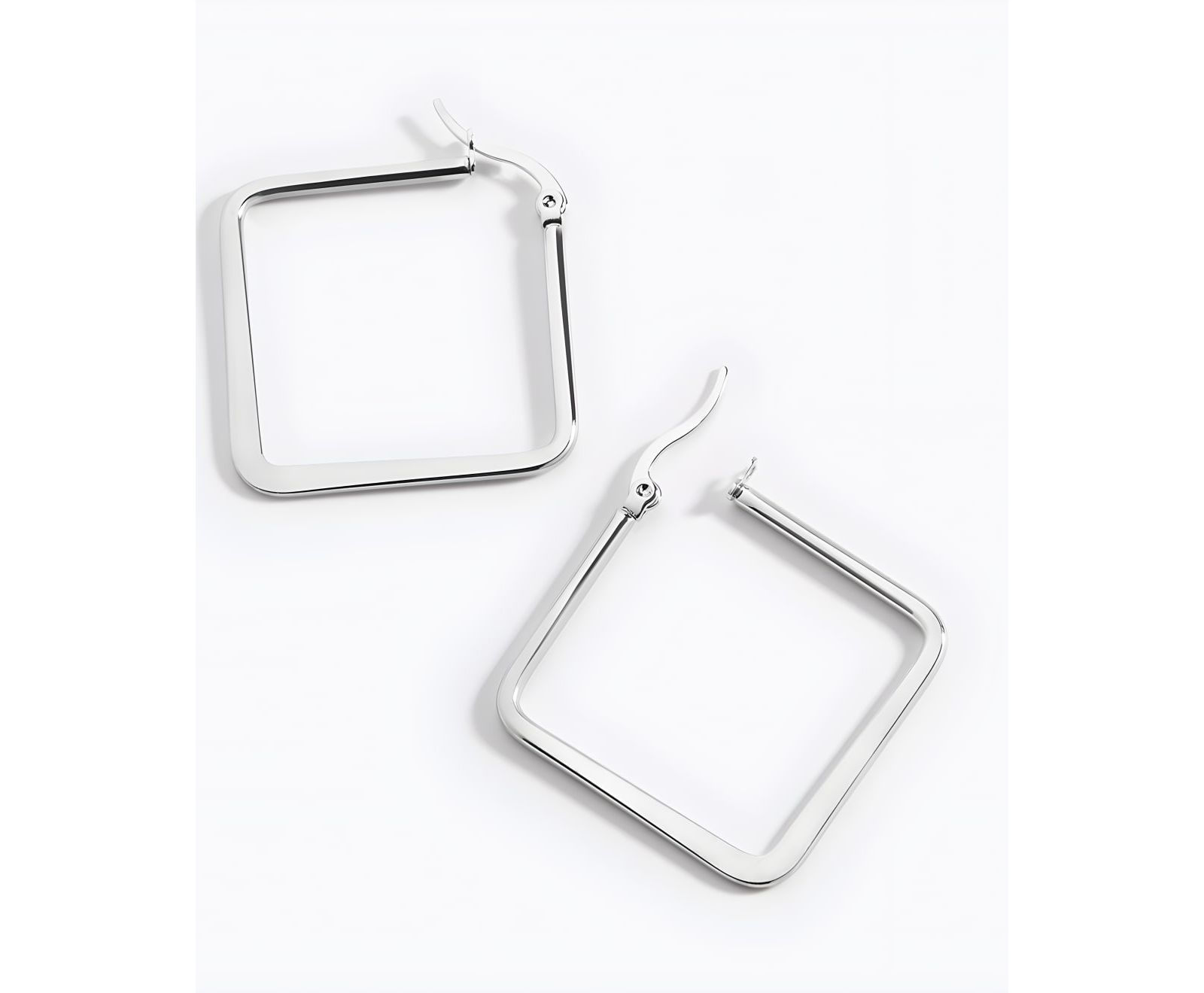 Mint & Lily Geometric Girl Boss Hoop Earrings