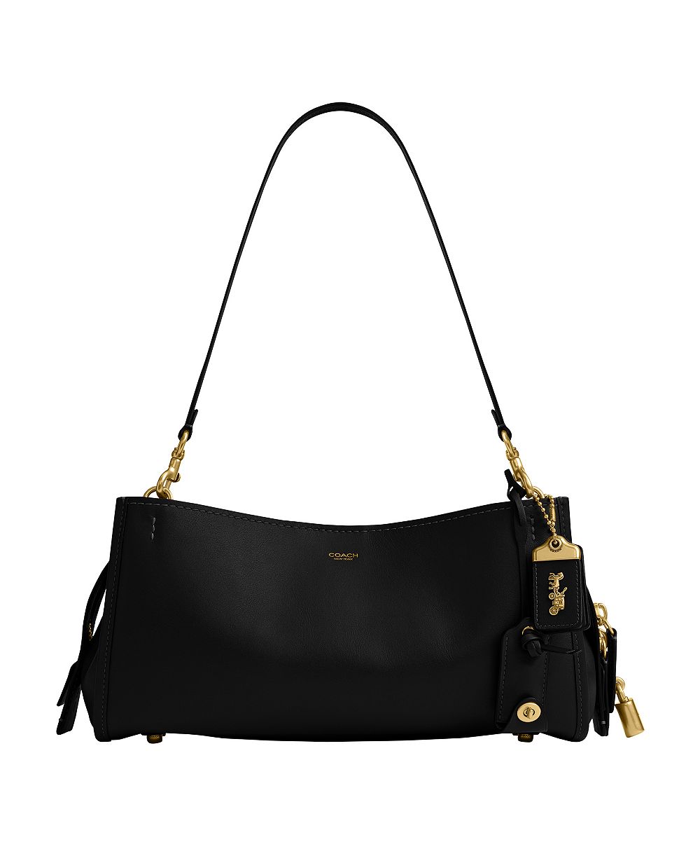 COACH Rogue Medium Leather Shoulder Bag 34