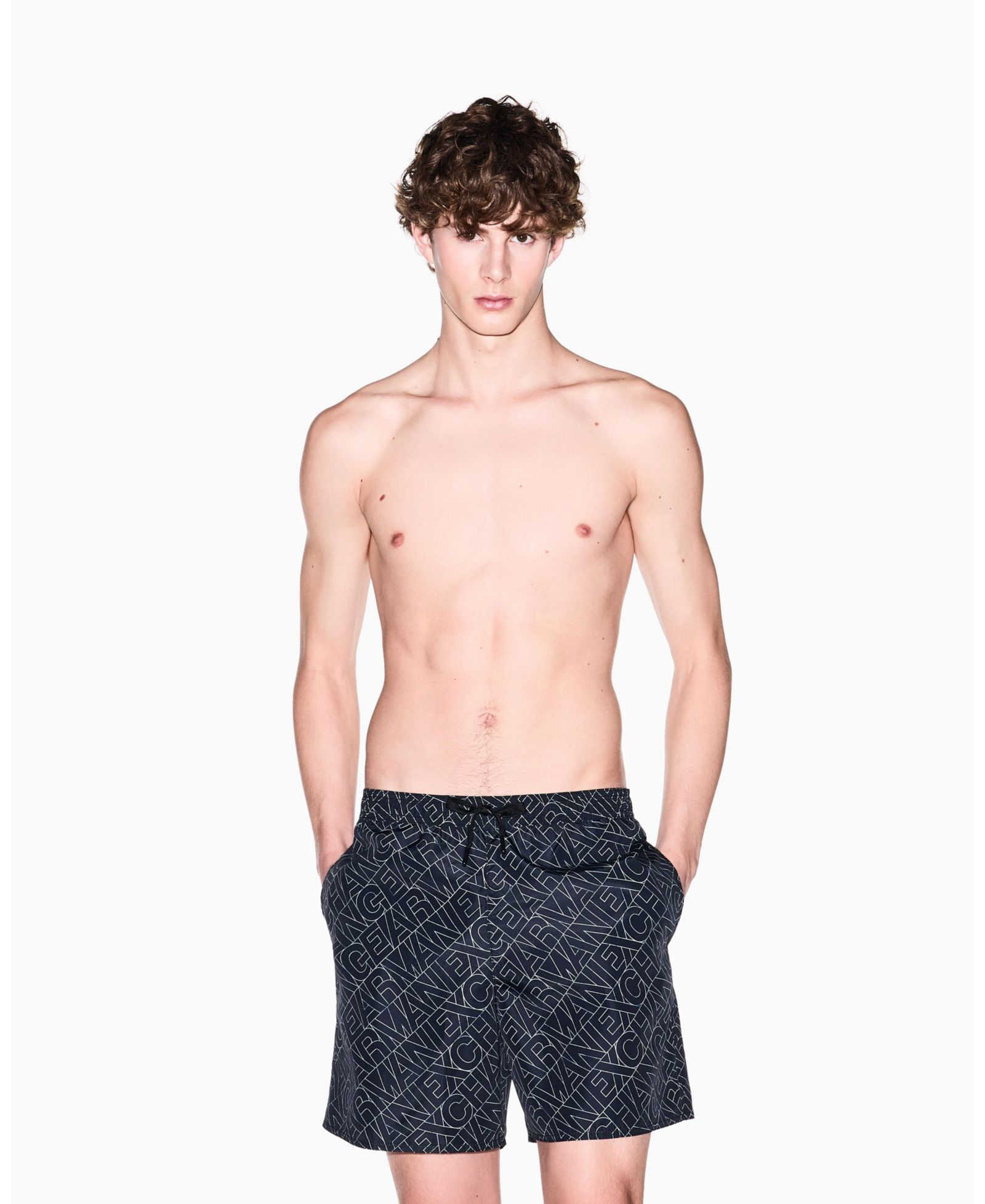 Плавки A|X Armani Exchange Men's Logo Print Swim Trunk
