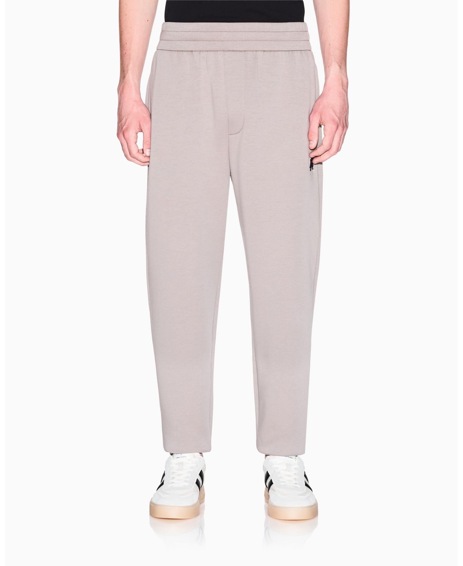 A|X Armani Exchange Men's Fleece Logo Patch Jogger Pants