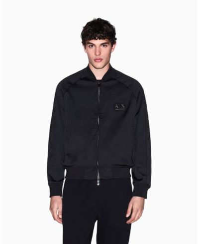 A|X Armani Exchange Мужская бомбер-куртка черного и золотого цвета