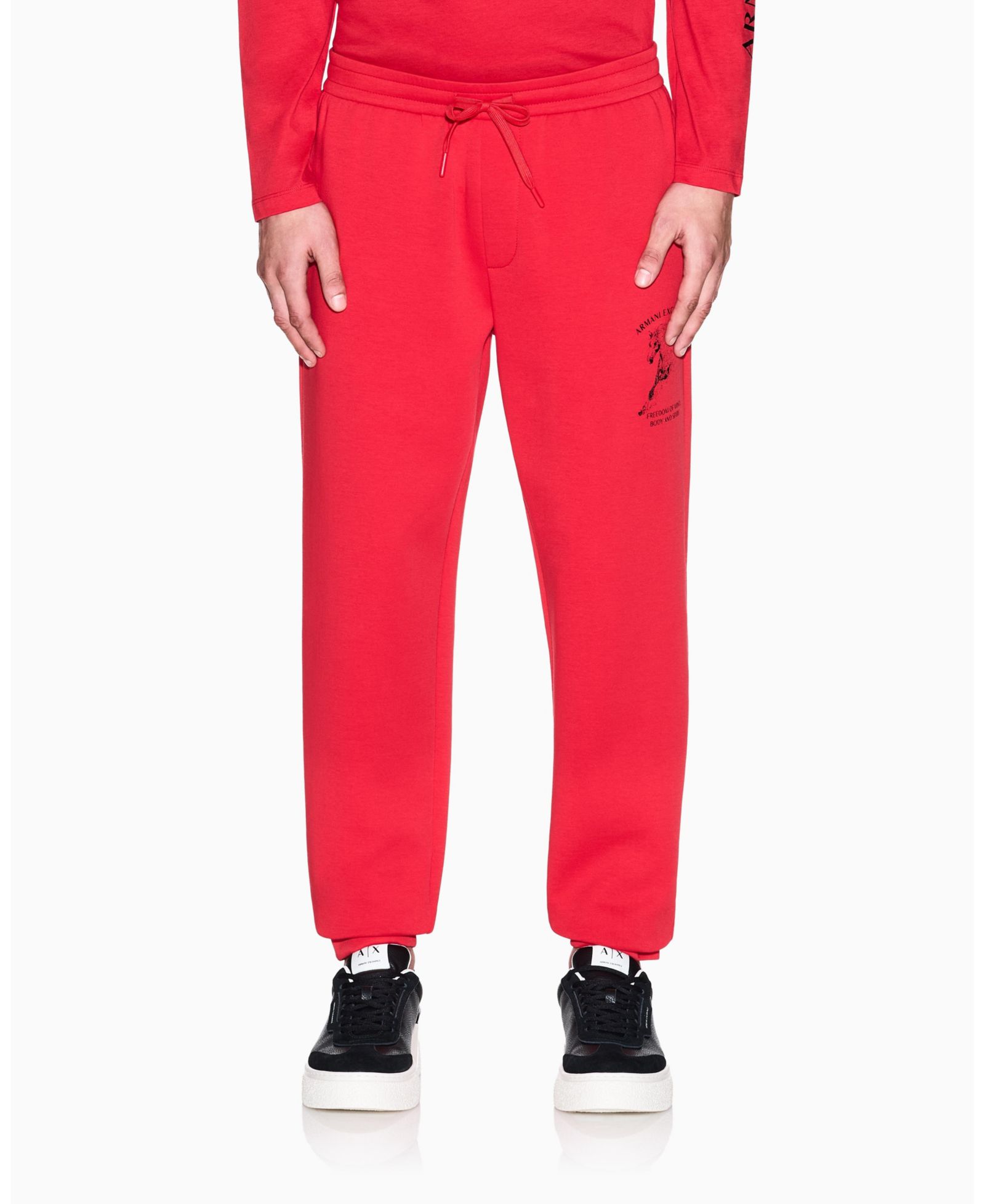 A|X Armani Exchange Men's Lunar New Year Graphic Jogger Pants