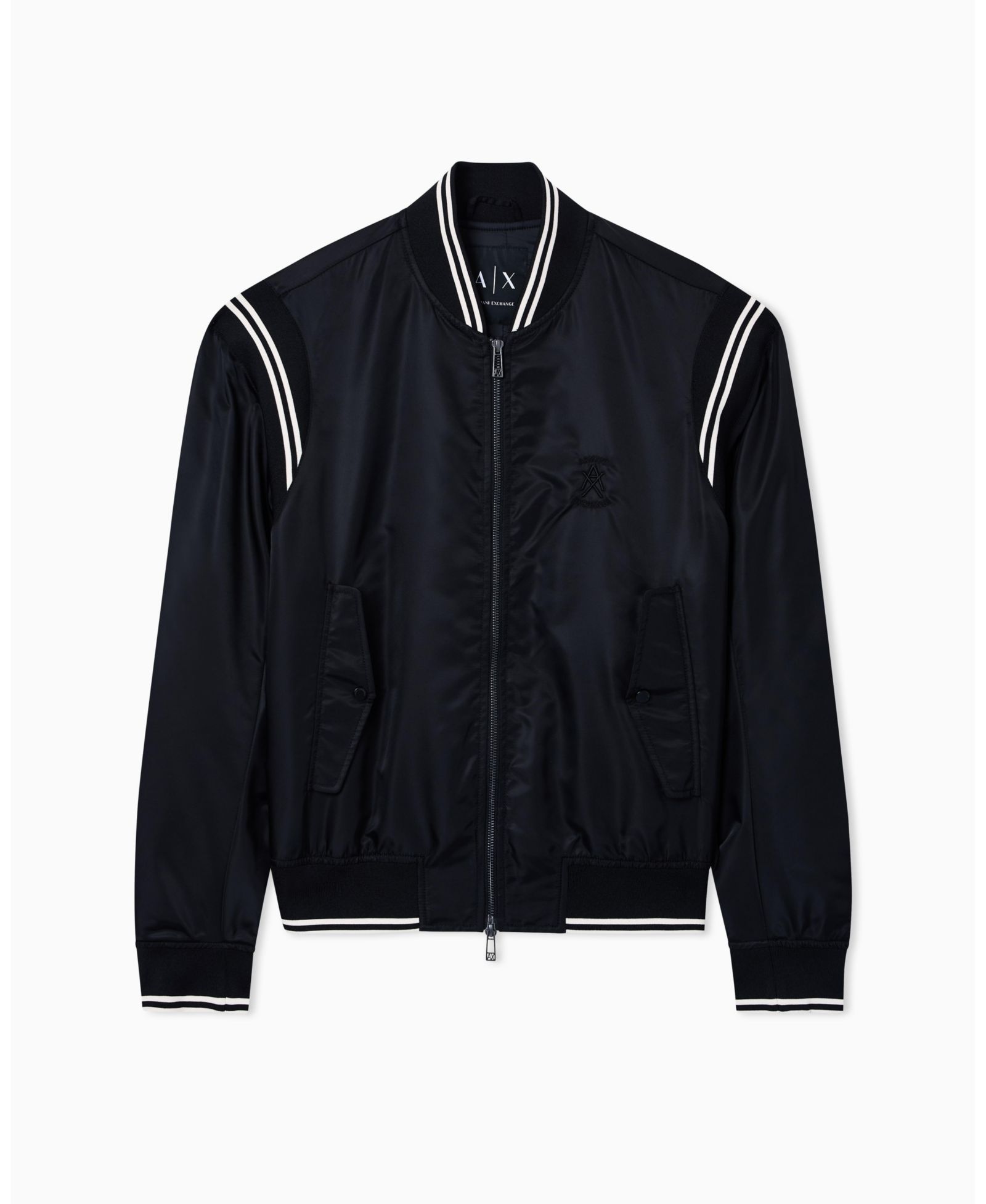 Мужская куртка-бомбер A|X Armani Exchange Varsity с графикой на спине