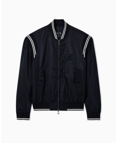 Мужская куртка-бомбер A|X Armani Exchange Varsity с графикой на спине