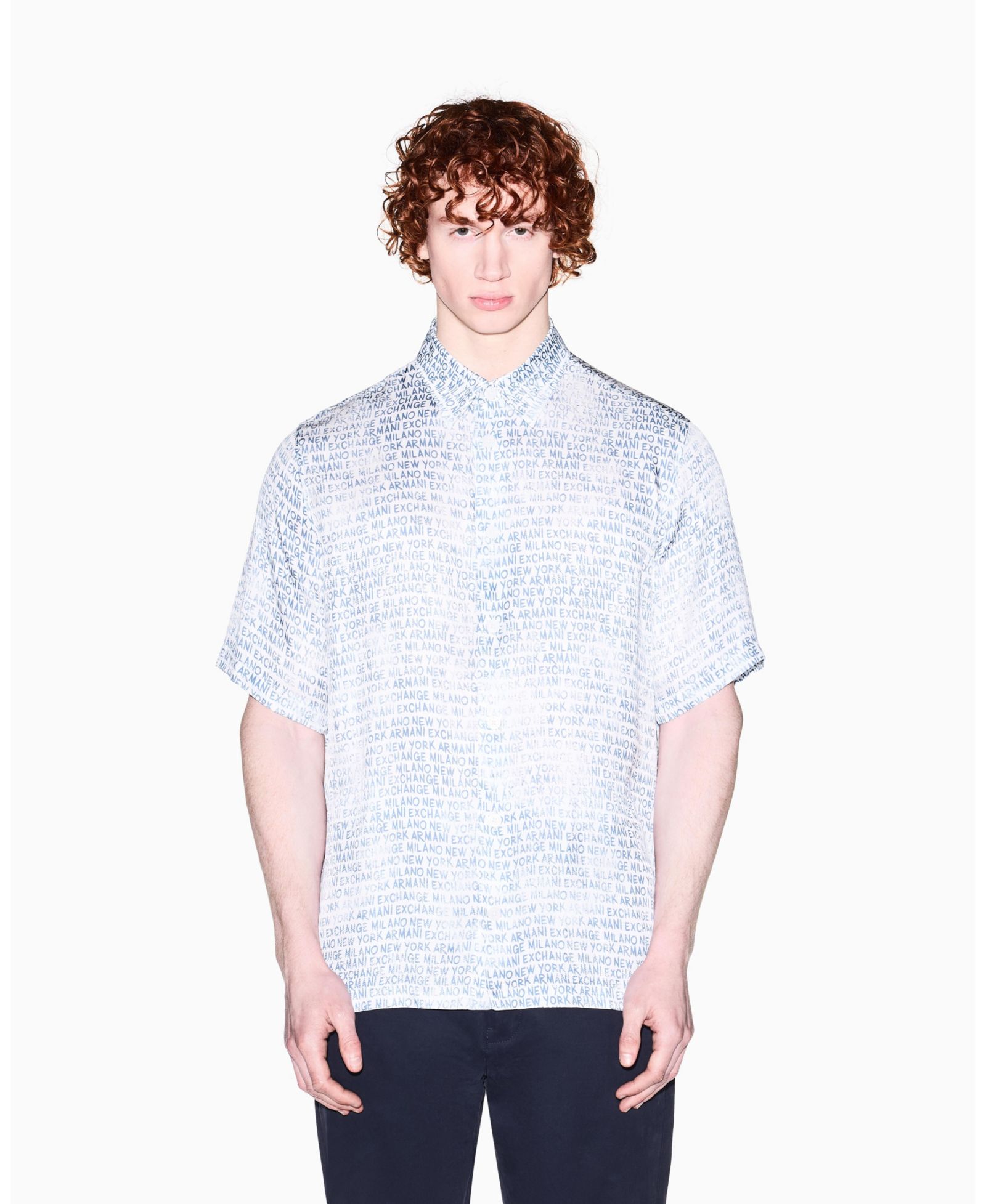 Мужская рубашка A|X Armani Exchange Silky Printed Button Up
