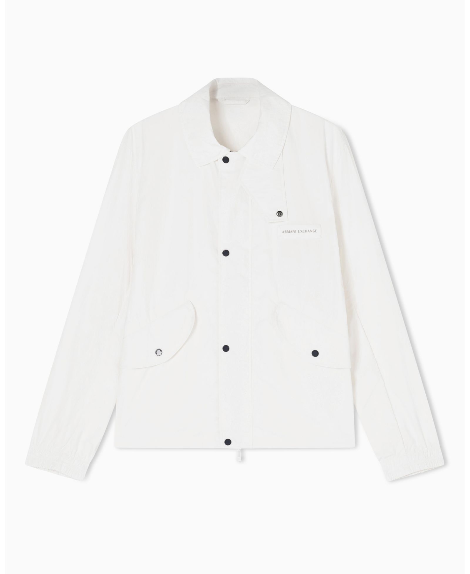 A|X Armani Exchange Men's White Edition Nylon Sport Jacket