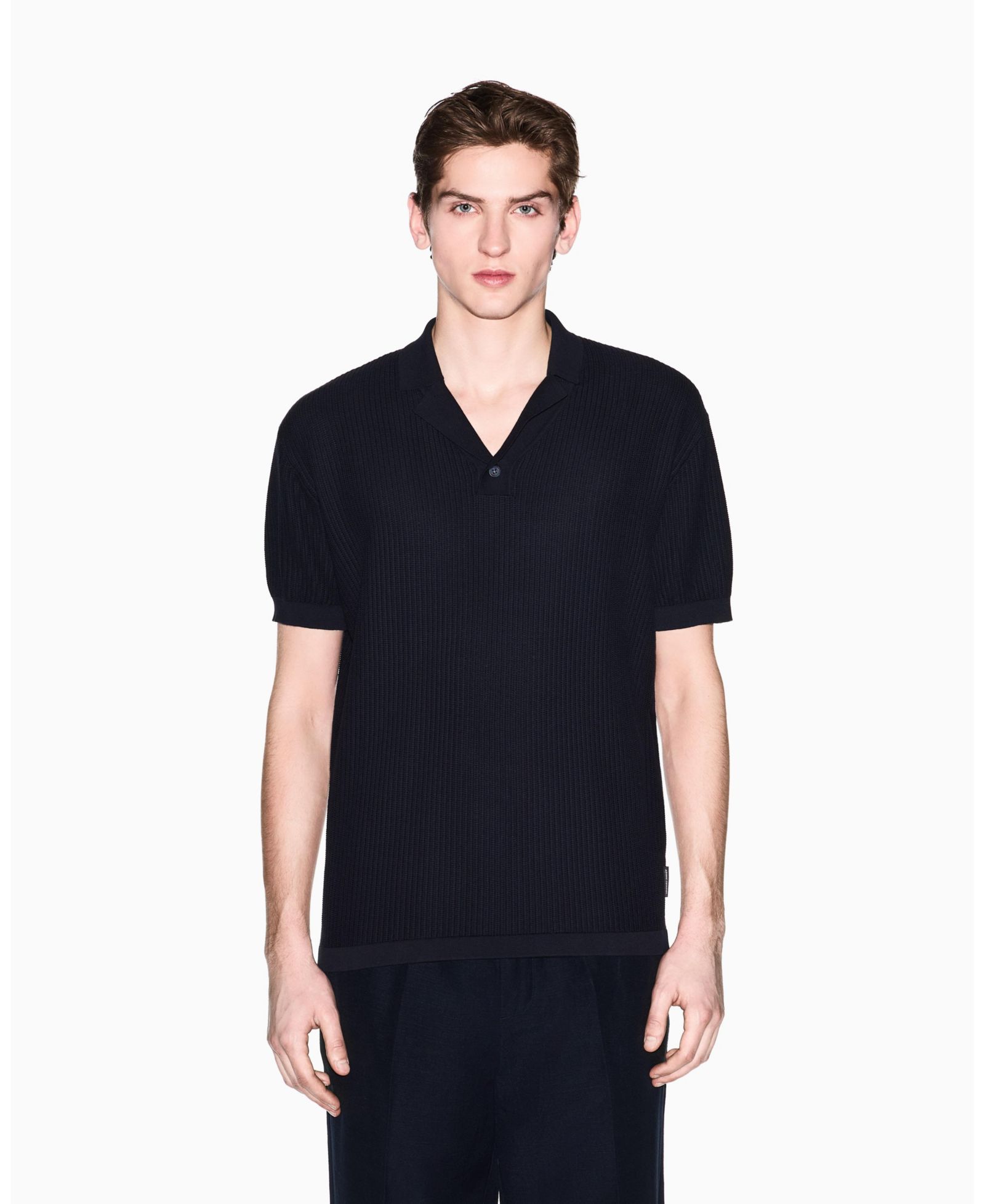 Мужской поло-свитер A|X Armani Exchange Textured Polo Sweater