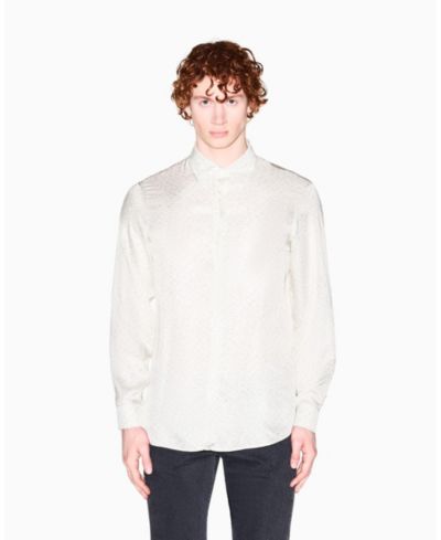 Мужская рубашка A|X Armani Exchange Allover logo Viscose Printed Shirt