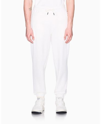 A|X Armani Exchange Мужские белые флисовые джоггеры