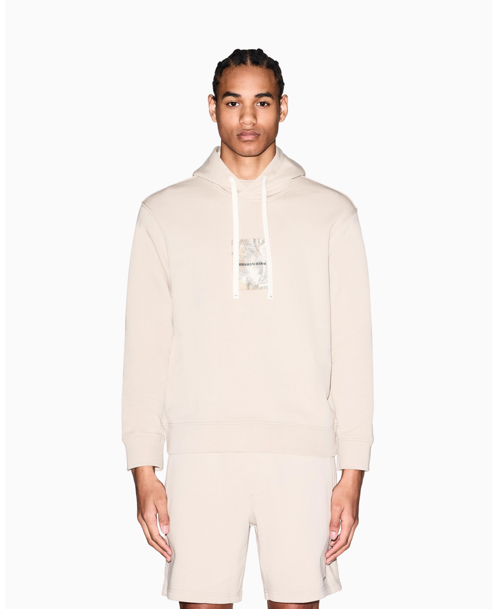 Мужское худи A|X Armani Exchange IBIZA X Box Leaf Logo