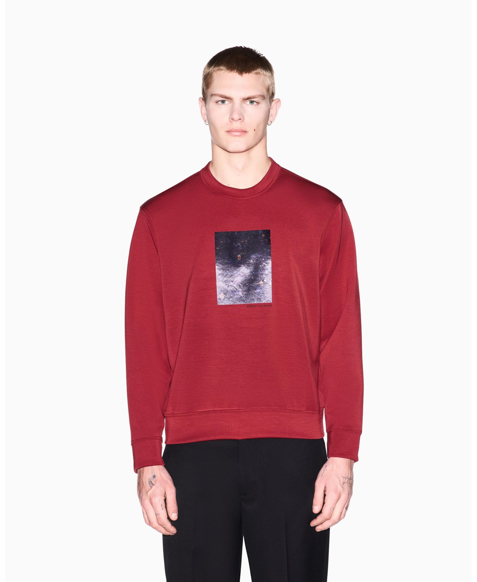 Мужской свитшот A|X Armani Exchange Floral Crewneck