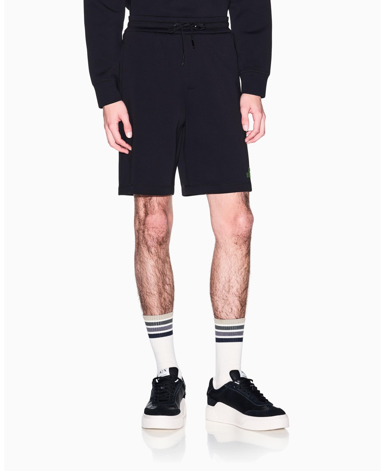 A|X Armani Exchange Men's Elevated Logo Fleece Shorts