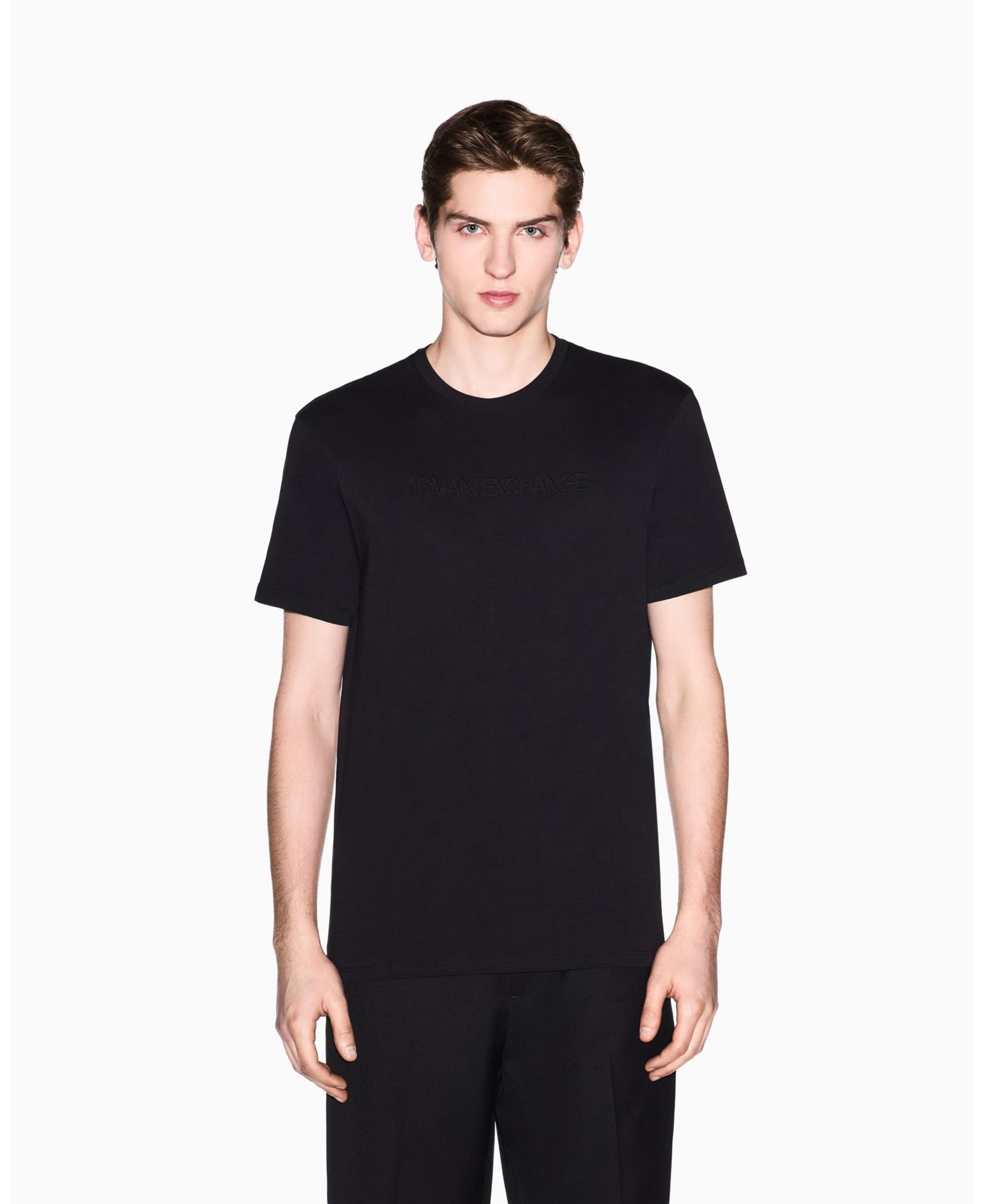 A|X Armani Exchange Мужская футболка с тональным логотипом, короткий рукав