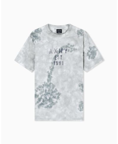 A|X Armani Exchange Мужской Short Sleeve Tie Dye Logo T-Shirt