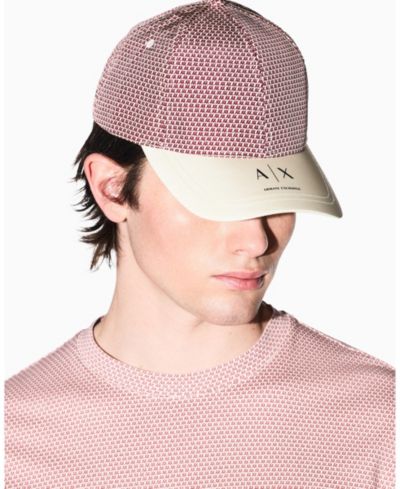Мужская нейлоновая кепка A|X Armani Exchange с логотипом по всему полотну