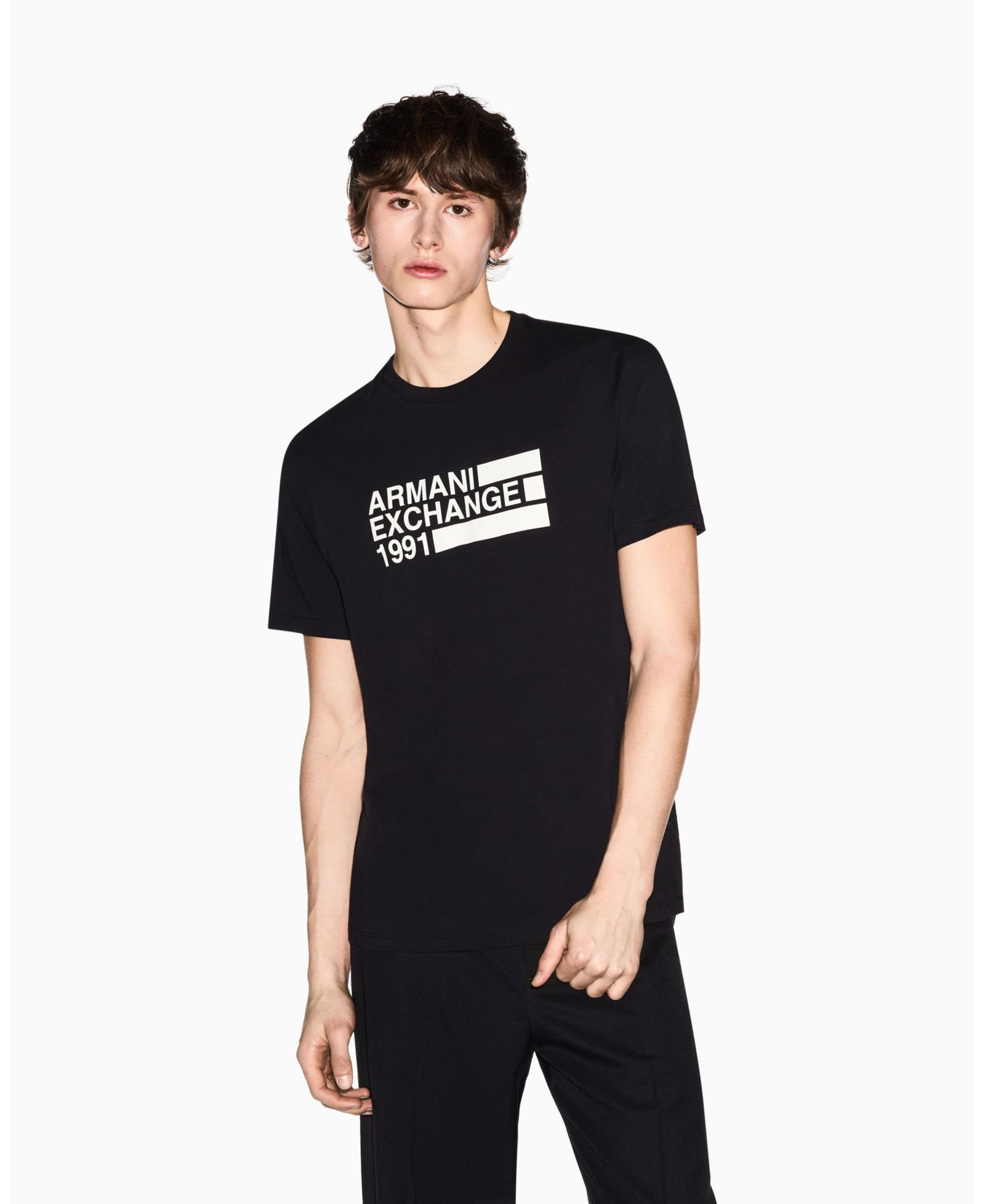 A|X Armani Exchange Мужская футболка с логотипом и коротким рукавом
