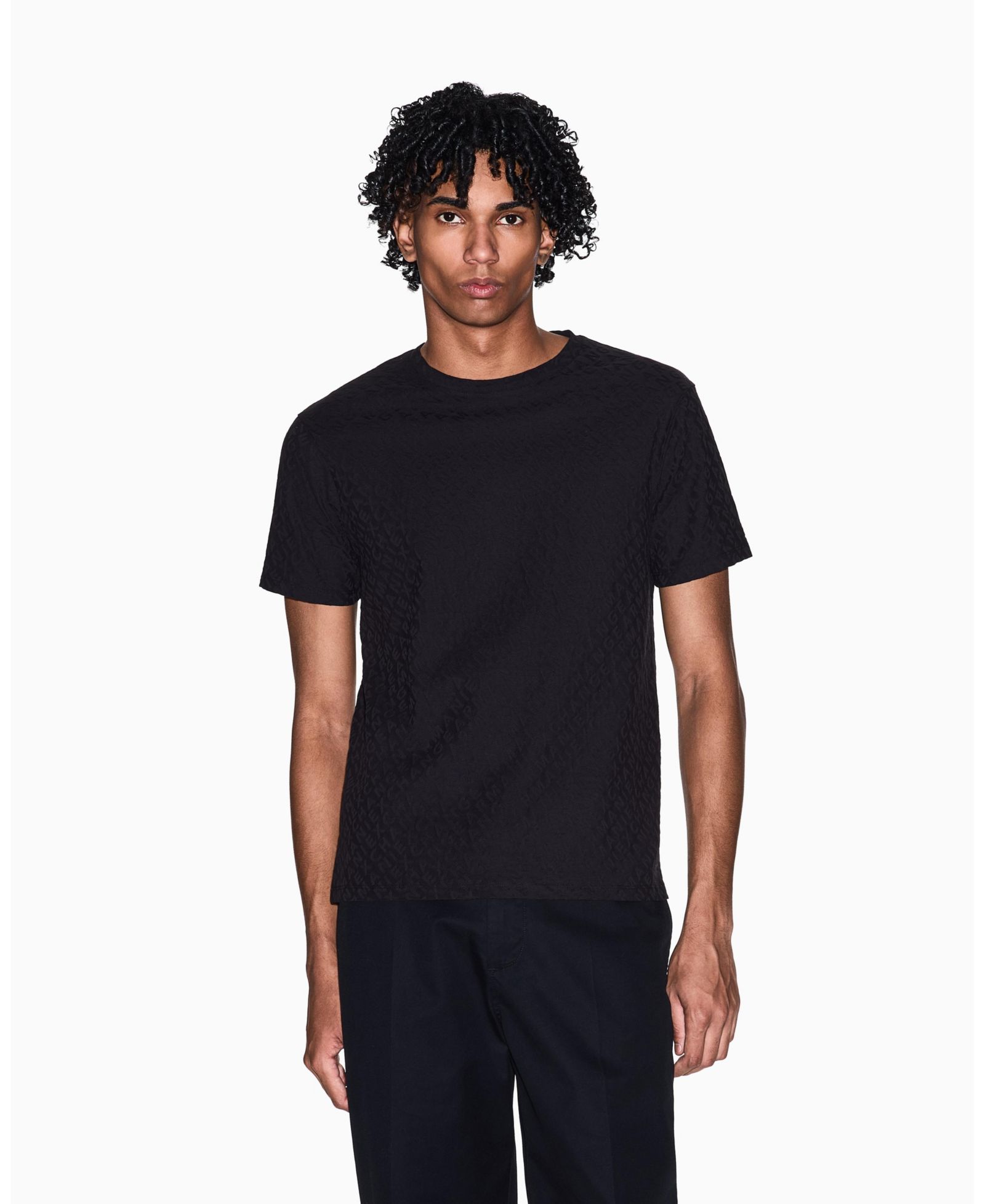 Мужская футболка A|X Armani Exchange Short Sleeve Mercerized Cotton All Over Logo