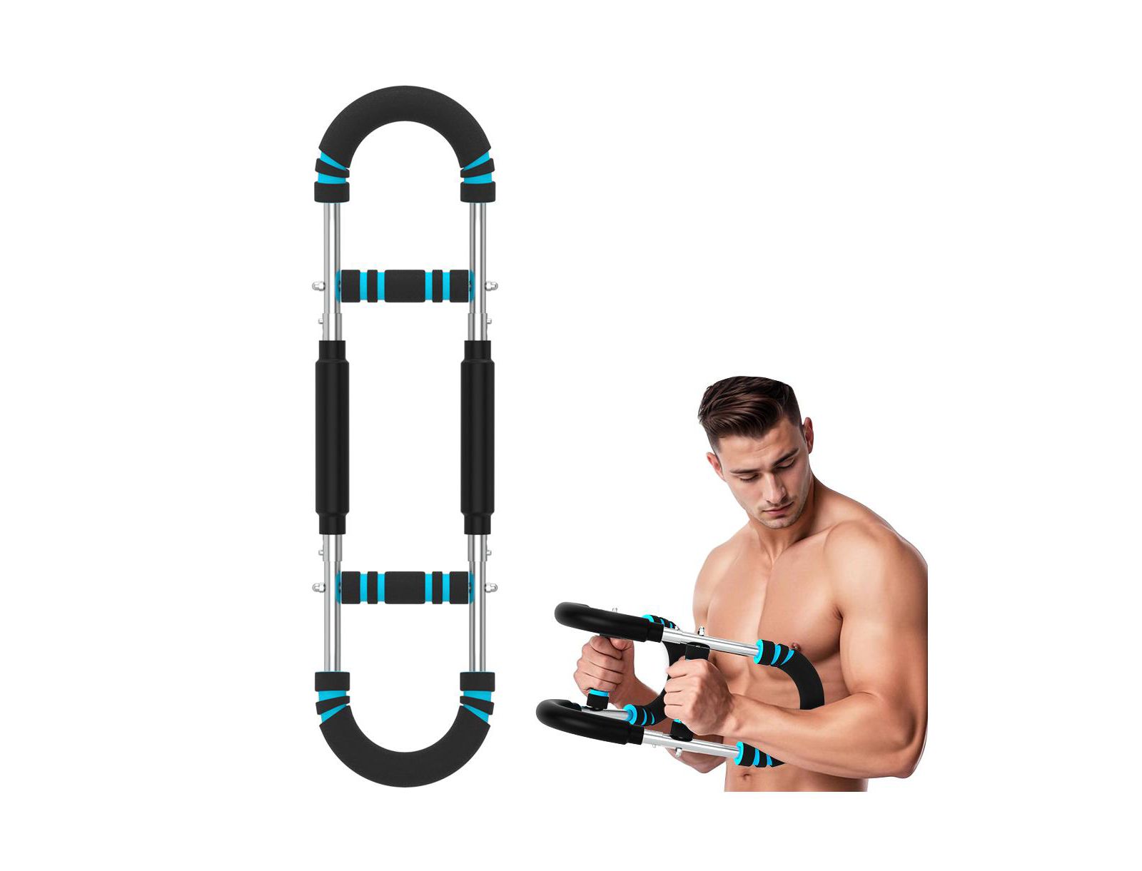 Спортивный снаряд Artudatech Spring Barbell для дома с регулируемым сопротивлением