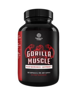 Nature's Craft Testosterone Booster for Men Libido, Nature's Craft, Gorilla Muscle for Fitness & Exercise, 60 Capsules