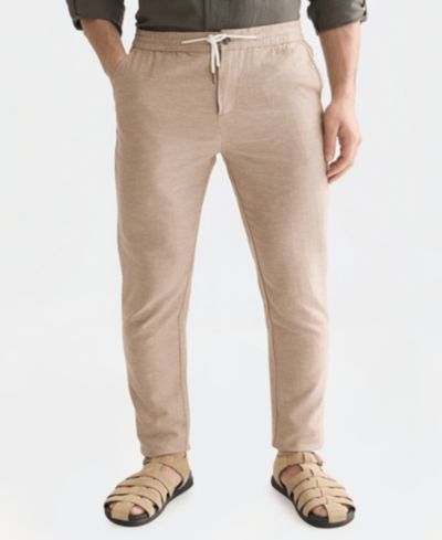 Брюки SCOTCH & SODA Men's Straight-Fit Cotton-Linen Blend