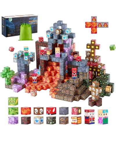Sugift Dark Castle 150-Piece Magnetic Building Set, Ages 3+