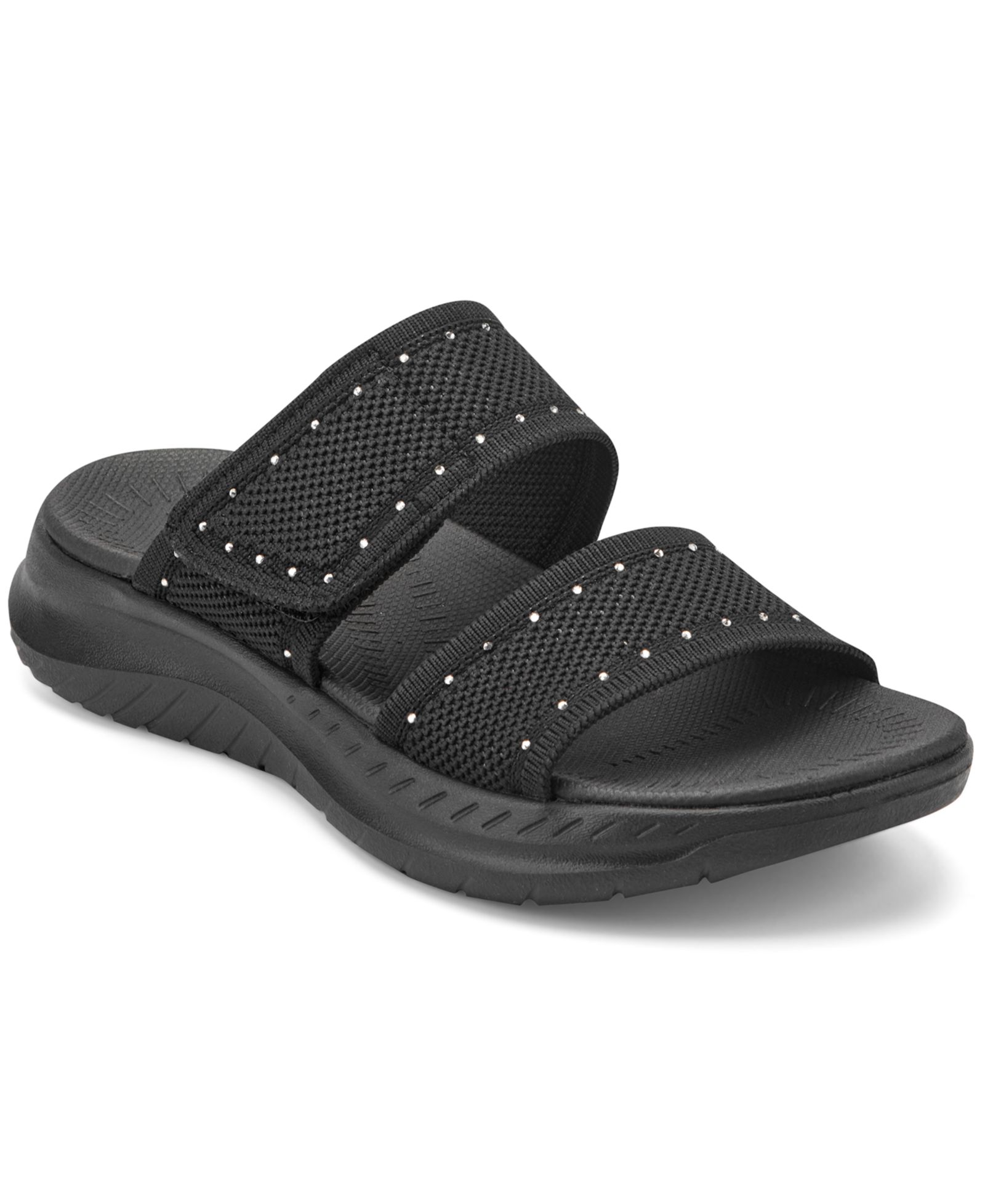 Easy Spirit Women's Daleyza Embellished Double Band Slip-On Sandals