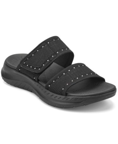 Easy Spirit Women's Daleyza Embellished Double Band Slip-On Sandals