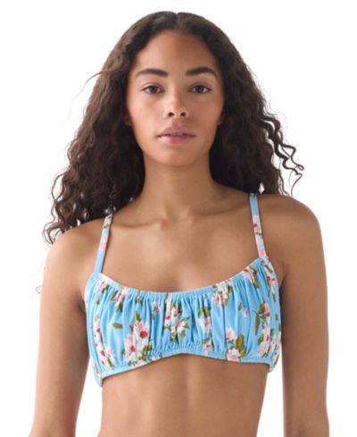 kate spade new york Women's Straight Neck Shirred Bralette Top