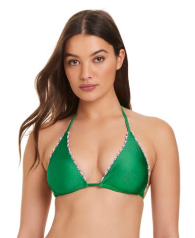 Red Carter Женский цветочный купальник Bikini Top с V-образным вырезом