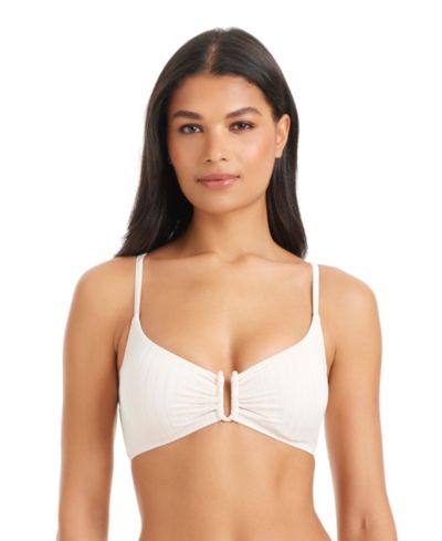 Sanctuary Women's Refresh Ribbed Tie-Back Bikini Top