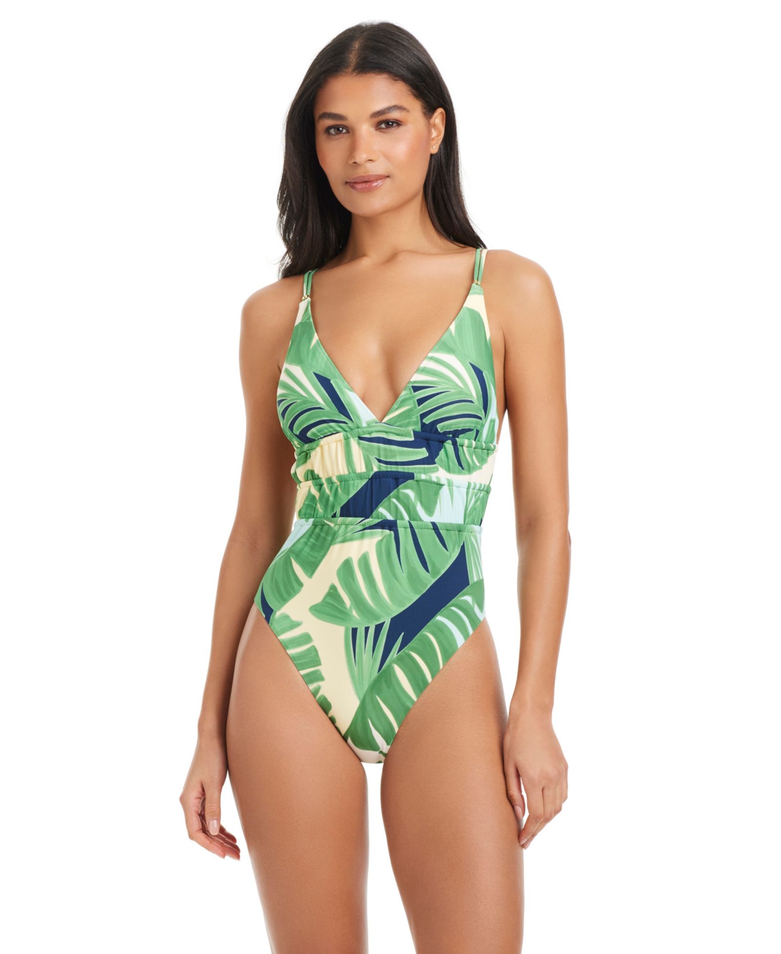 Sanctuary Женский слитный купальник Summer Breeze V-Neck One-Piece Swimsuit