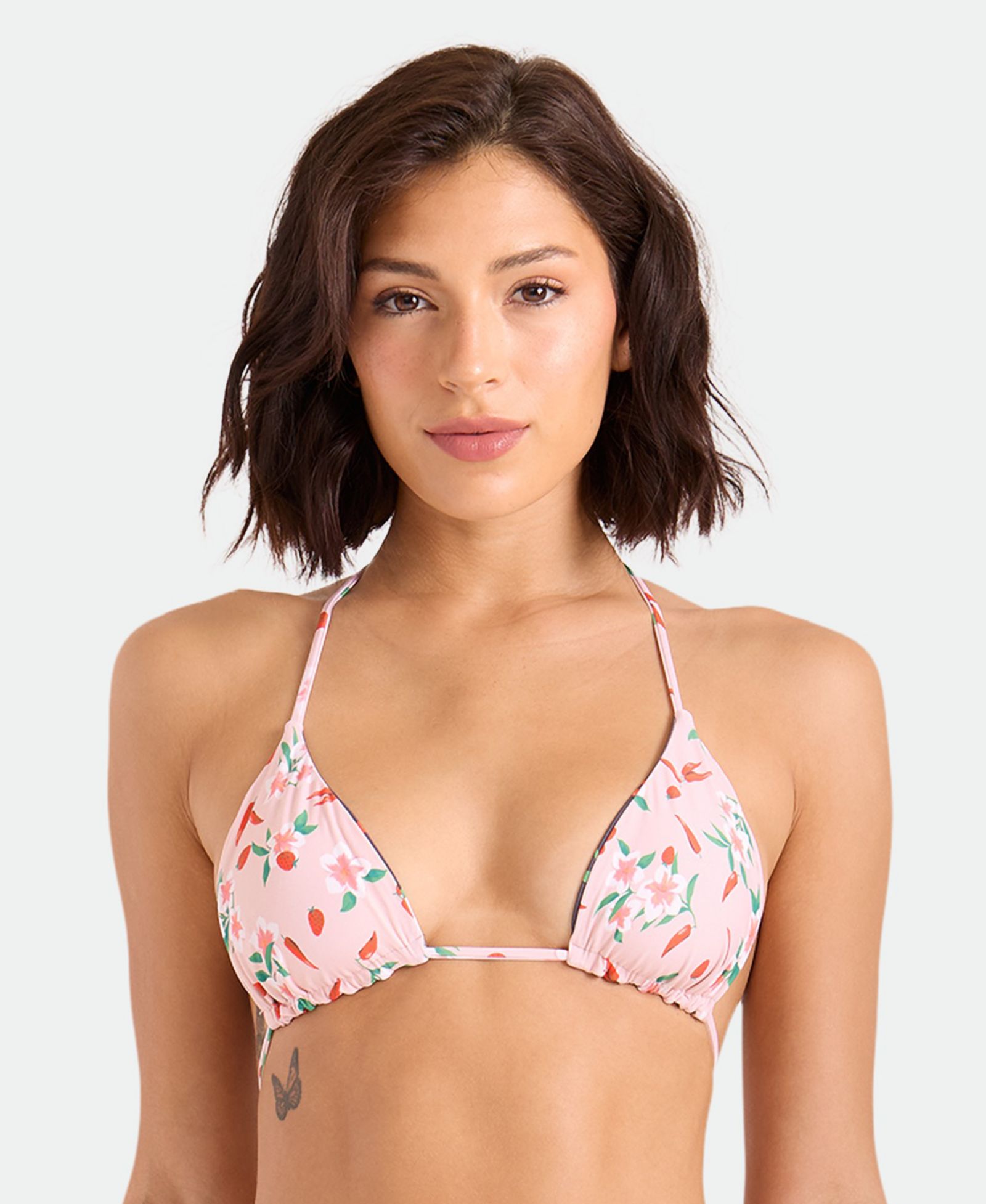 Женский бикини Volcom Floral Print Adjustable Straps Top
