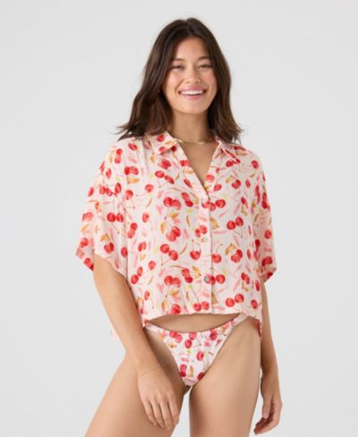 Женская рубашка Roxy Cropped Swim Cover-Up