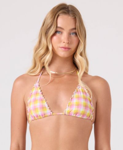 Женский купальник Roxy Printed Mini Tiki Tri Halter Bikini Top