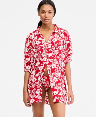 Детская рубашка Roxy Juniors' Days Of Summer Long-Sleeve Button-Up Cover-Up