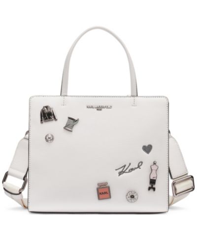 KARL LAGERFELD PARIS Maybelle Extra-Large Top Zipper Satchel Bag