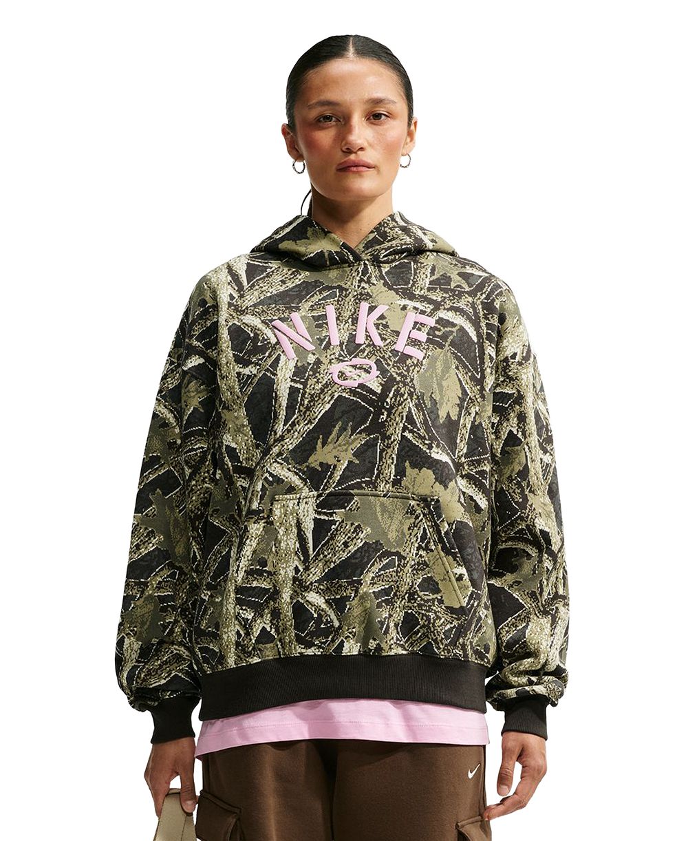 Nike Women's Studio Fleece Medium Weight Oversized Pull-On Hoodie