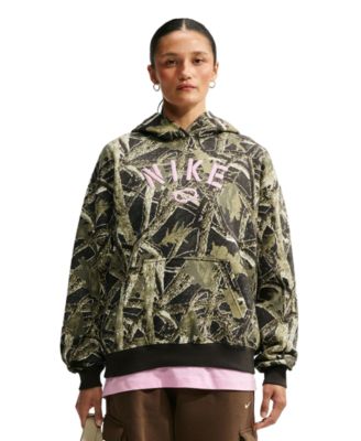 Nike Women's Studio Fleece Medium Weight Oversized Pull-On Hoodie
