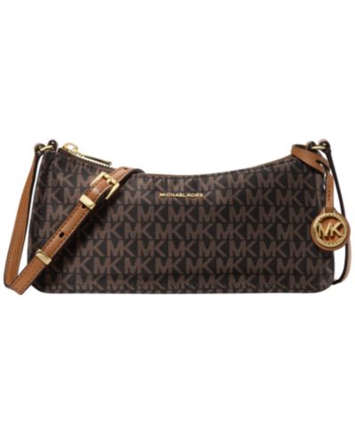 Маленькая кросс-боди сумка Michael Kors Signature Zadie East West