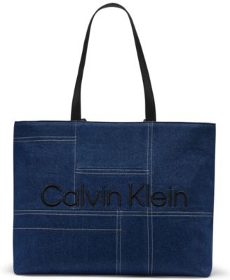 Calvin Klein Aurelia Large Denim Tote Handbag